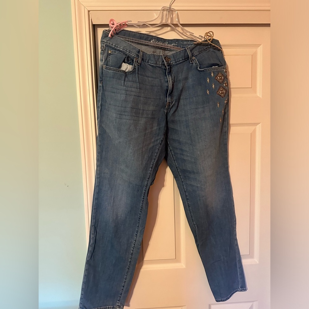 Women’s Tall patterned Eddie Bauer jeans